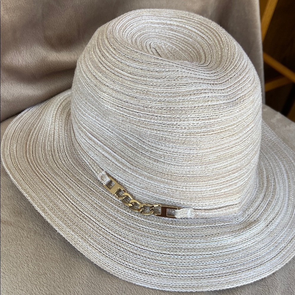 Calvin Klein Cream Gold Hat